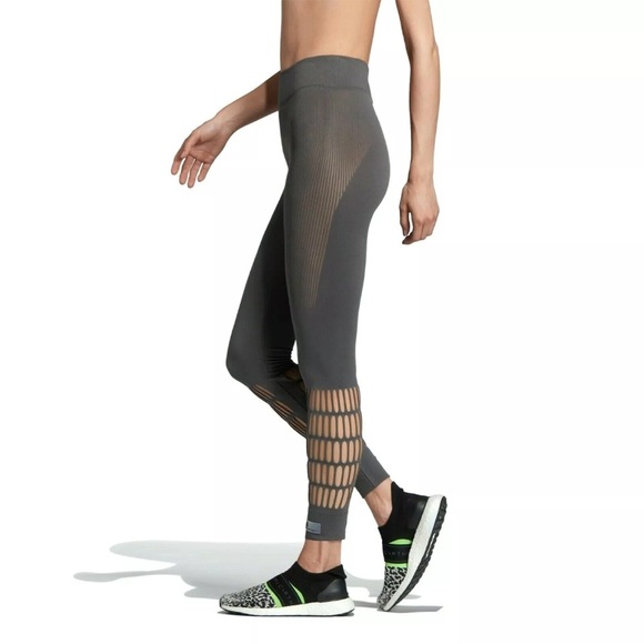 Women Adidas By Stella McCartney Warp Knit Tights - Picture 4 of 14